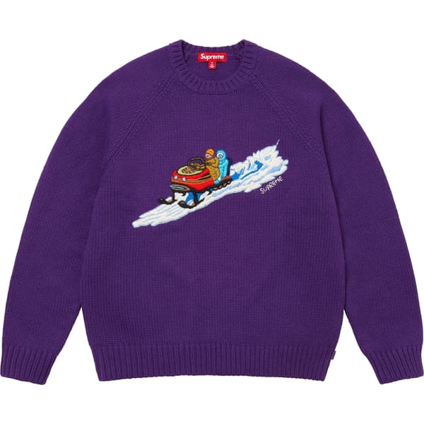 Supreme Snowmobile Sweater - Purple (front)