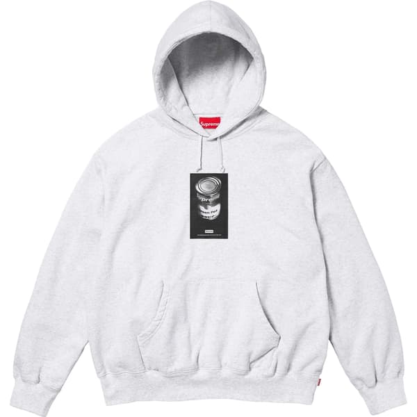 Supreme Soup Can Hooded Sweatshirt - Ash Grey (front)