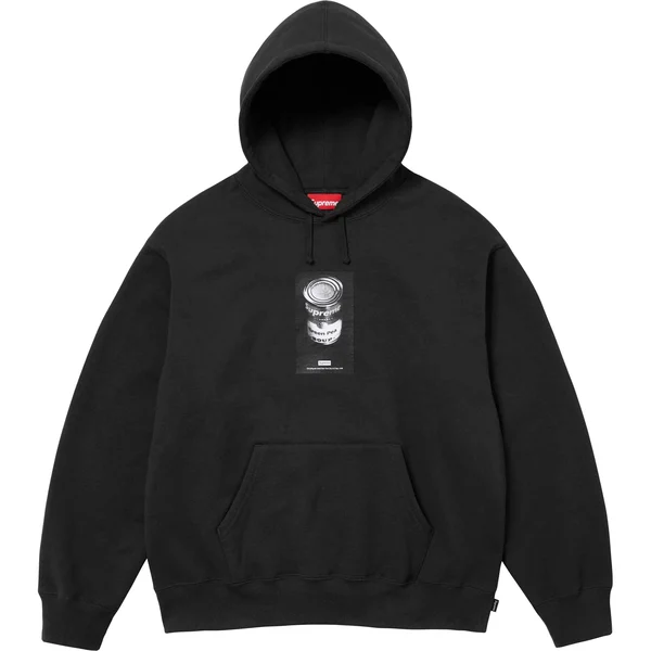 Supreme Soup Can Hooded Sweatshirt - Black (front)