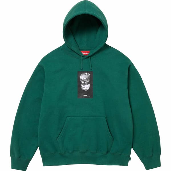 Supreme Soup Can Hooded Sweatshirt - Dark Green (front)