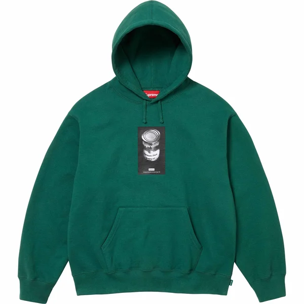 Supreme Soup Can Hooded Sweatshirt - Dark Green (front)