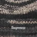 Supreme Space Dye Stripe Beanie - Black (front)