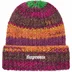 Supreme Space Dye Stripe Beanie - Brown (front)