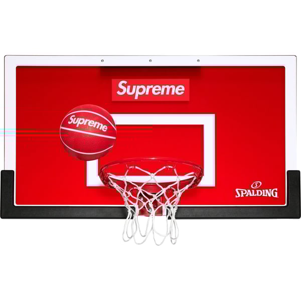 Supreme Spalding Mini Basketball Hoop - Red (front)