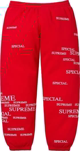 Supreme Special Sweatpant Red