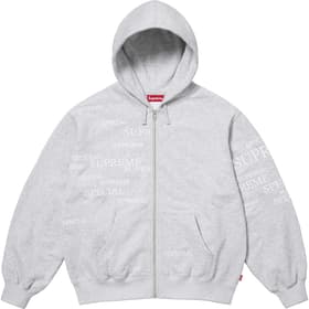 Supreme Special Zip Up Hooded Sweatshirt Ash Grey