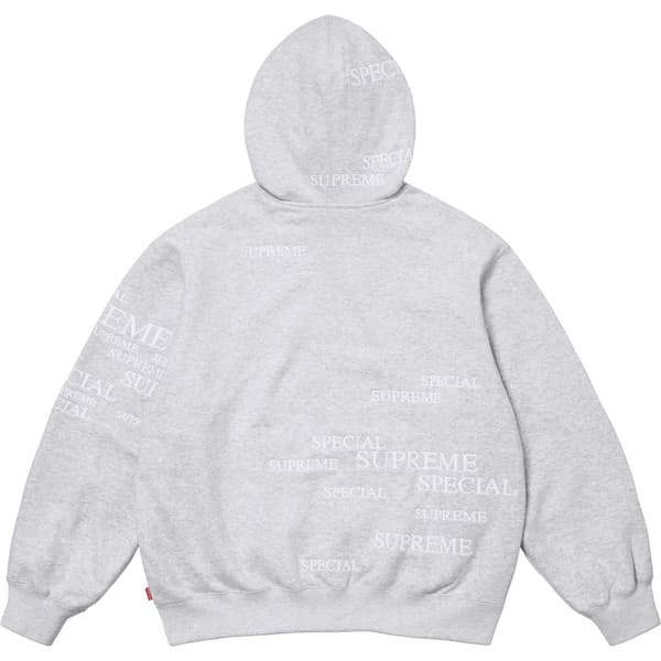 Supreme Special Zip Up Hooded Sweatshirt - Ash Grey (front)