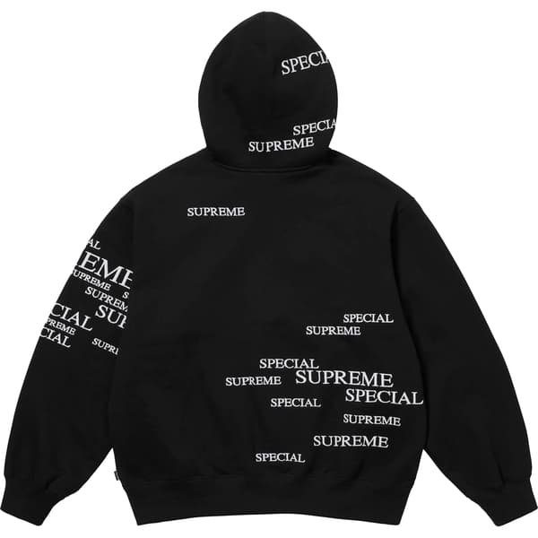 Supreme Special Zip Up Hooded Sweatshirt - Black (front)