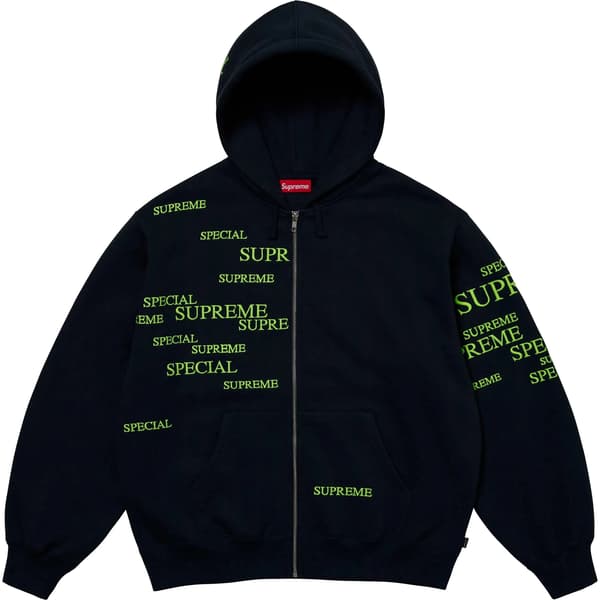 Supreme Special Zip Up Hooded Sweatshirt - Navy (front)