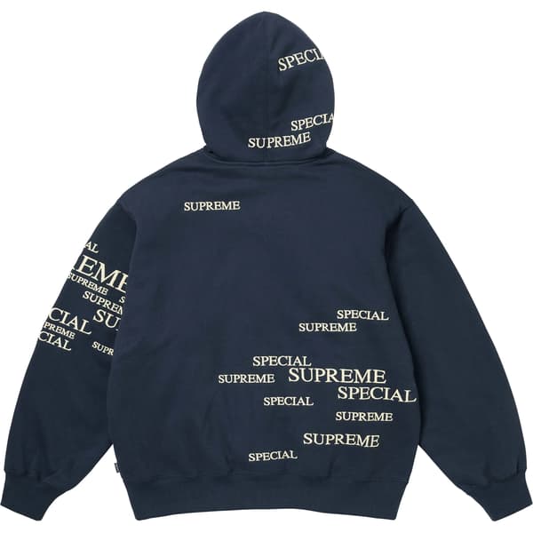 Supreme Special Zip Up Hooded Sweatshirt - Navy (front)