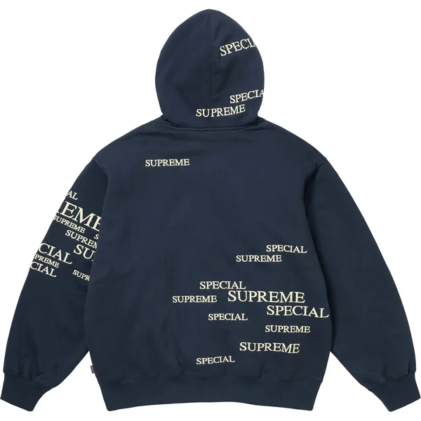 Supreme Special Zip Up Hooded Sweatshirt - Navy (front)