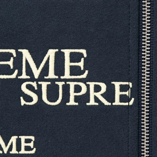 Supreme Special Zip Up Hooded Sweatshirt - Navy (front)