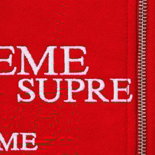 Supreme Special Zip Up Hooded Sweatshirt - Red (front)