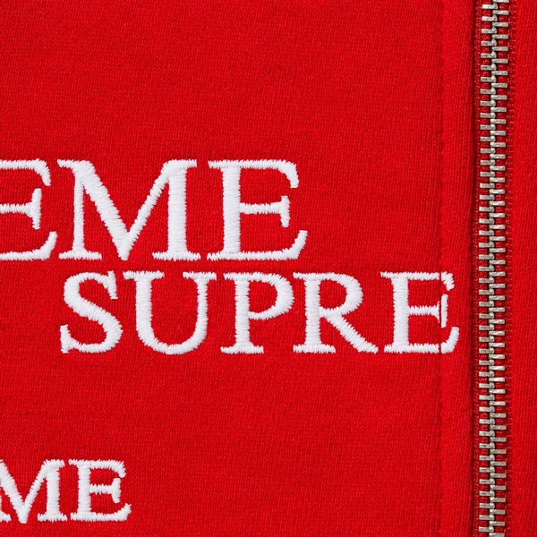 Supreme Special Zip Up Hooded Sweatshirt - Red (front)