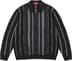 Supreme Speckle Stripe Zip Up Cardigan - Black (front)