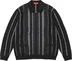 Supreme Speckle Stripe Zip Up Cardigan - Black (front)