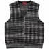 Supreme Speckled Zip Up Sweater Vest - Black (front)