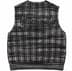Supreme Speckled Zip Up Sweater Vest - Black (front)