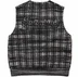 Supreme Speckled Zip Up Sweater Vest - Black (front)