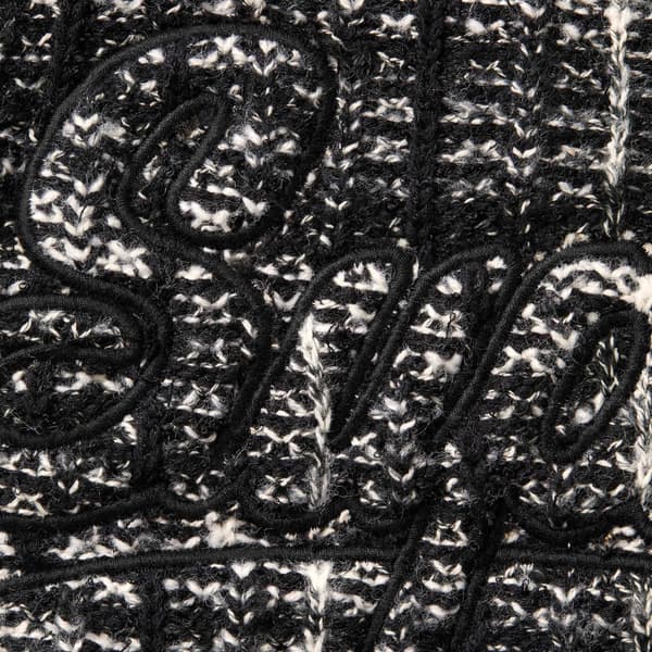 Supreme Speckled Zip Up Sweater Vest - Black (front)