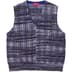 Supreme Speckled Zip Up Sweater Vest - Blue (front)