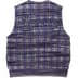Supreme Speckled Zip Up Sweater Vest - Blue (front)