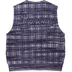 Supreme Speckled Zip Up Sweater Vest - Blue (front)
