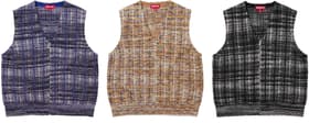 Supreme Speckled Zip Up Sweater Vest Group Shots