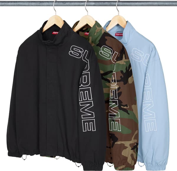 Supreme Spellout Embroidered Ripstop Track Jacket - Product Image