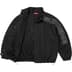 Supreme Spellout Embroidered Ripstop Track Jacket - Black (front)
