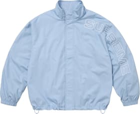 Supreme Spellout Embroidered Ripstop Track Jacket Light Blue
