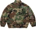 Supreme Spellout Embroidered Ripstop Track Jacket - Woodland Camo (front)