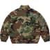 Supreme Spellout Embroidered Ripstop Track Jacket - Woodland Camo (front)