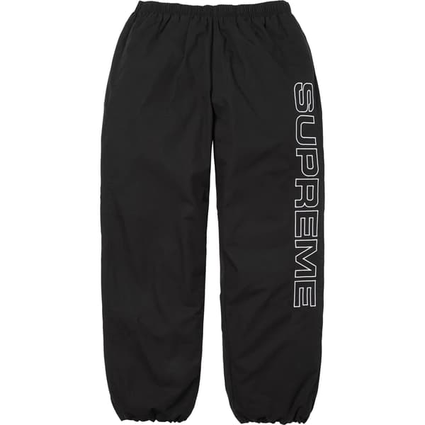 Supreme Spellout Embroidered Ripstop Track Pant - Black (front)