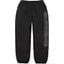 Supreme Spellout Embroidered Ripstop Track Pant - Black (front)