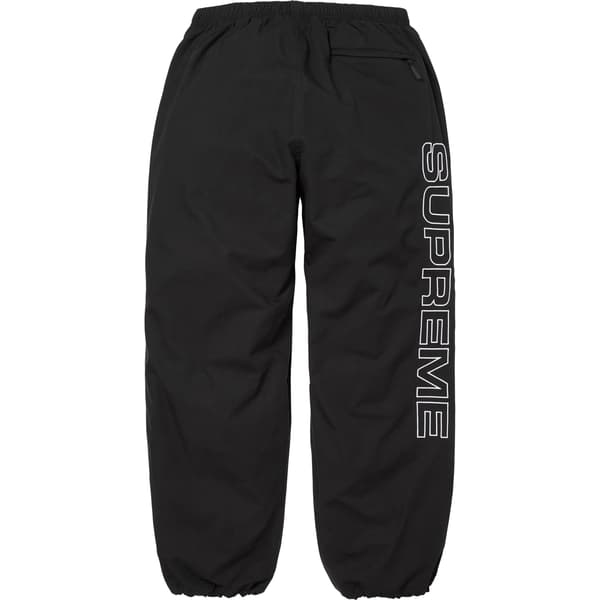 Supreme Spellout Embroidered Ripstop Track Pant - Black (front)