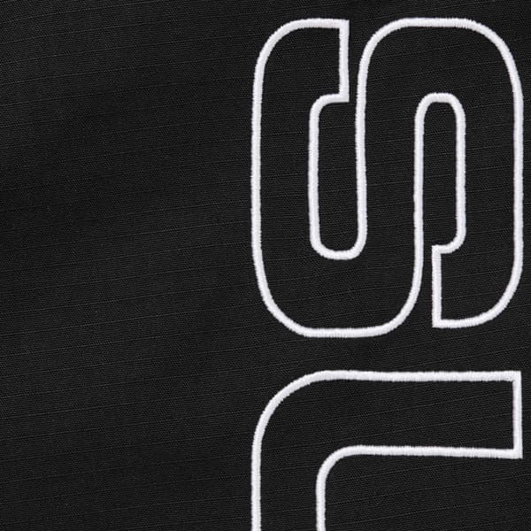 Supreme Spellout Embroidered Ripstop Track Pant - Black (front)