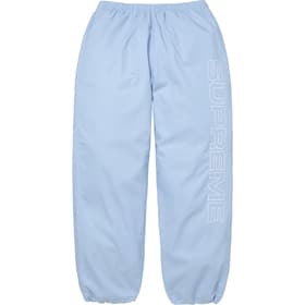 Supreme Spellout Embroidered Ripstop Track Pant Light Blue