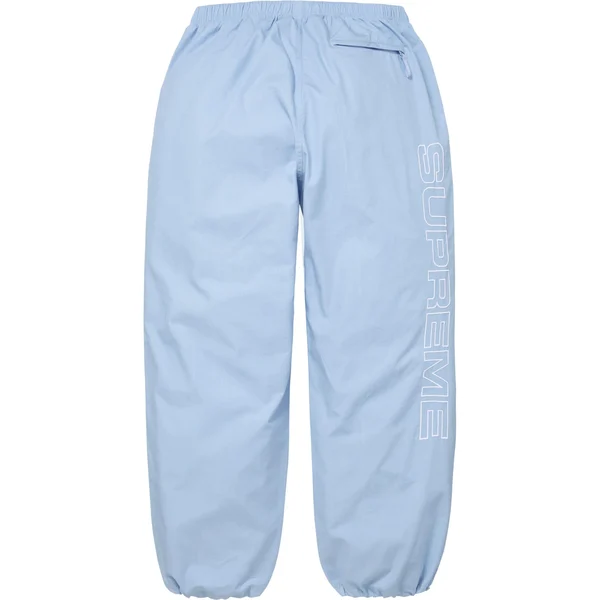 Supreme Spellout Embroidered Ripstop Track Pant - Light Blue (front)