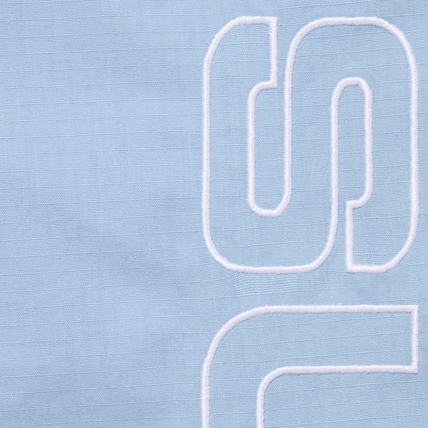 Supreme Spellout Embroidered Ripstop Track Pant - Light Blue (front)