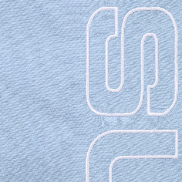 Supreme Spellout Embroidered Ripstop Track Pant - Light Blue (front)