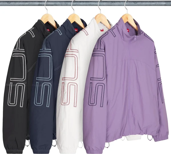 Supreme Spellout Embroidered Track Jacket - Product Image