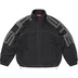 Supreme Spellout Embroidered Track Jacket - Black (front)