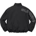 Supreme Spellout Embroidered Track Jacket - Black (front)