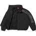 Supreme Spellout Embroidered Track Jacket - Black (front)