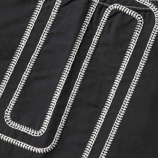 Supreme Spellout Embroidered Track Jacket - Black (front)