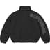 Supreme Spellout Embroidered Track Jacket - Black (front)