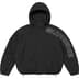 Supreme Spellout Embroidered Track Jacket - Black (front)