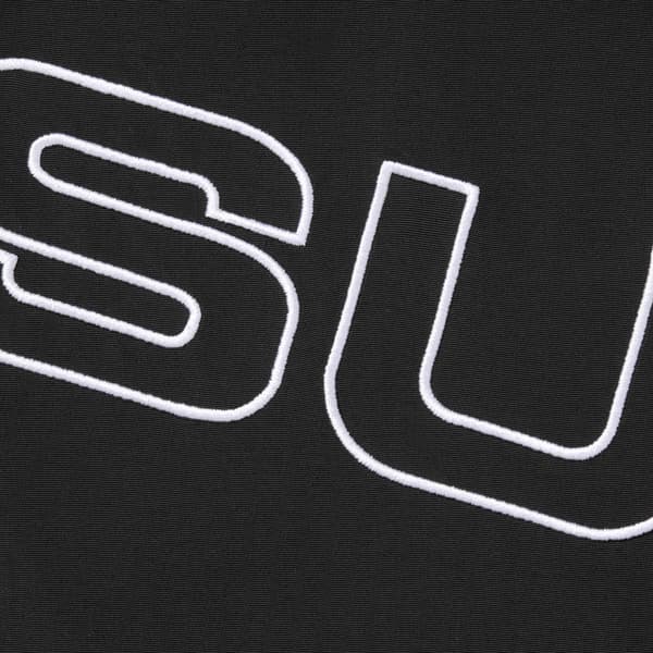 Supreme Spellout Embroidered Track Jacket - Black (front)