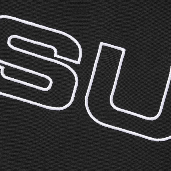 Supreme Spellout Embroidered Track Jacket - Black (front)